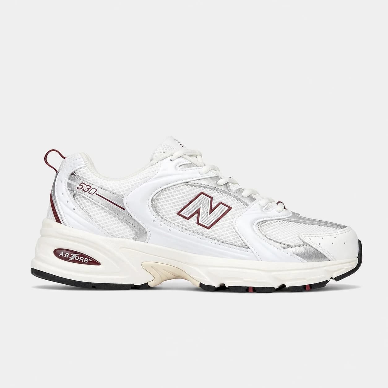 کتونی نیوبالانس 530 سفید قرمز New Balance 530 White Mercury Red