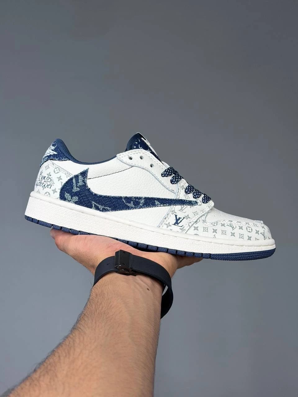 کتونی نایک ایر جردن وان لو ترویس اسکات لویی ویتون Nike Air Jordan 1 Low Travis Scott LV — تصویر ۸