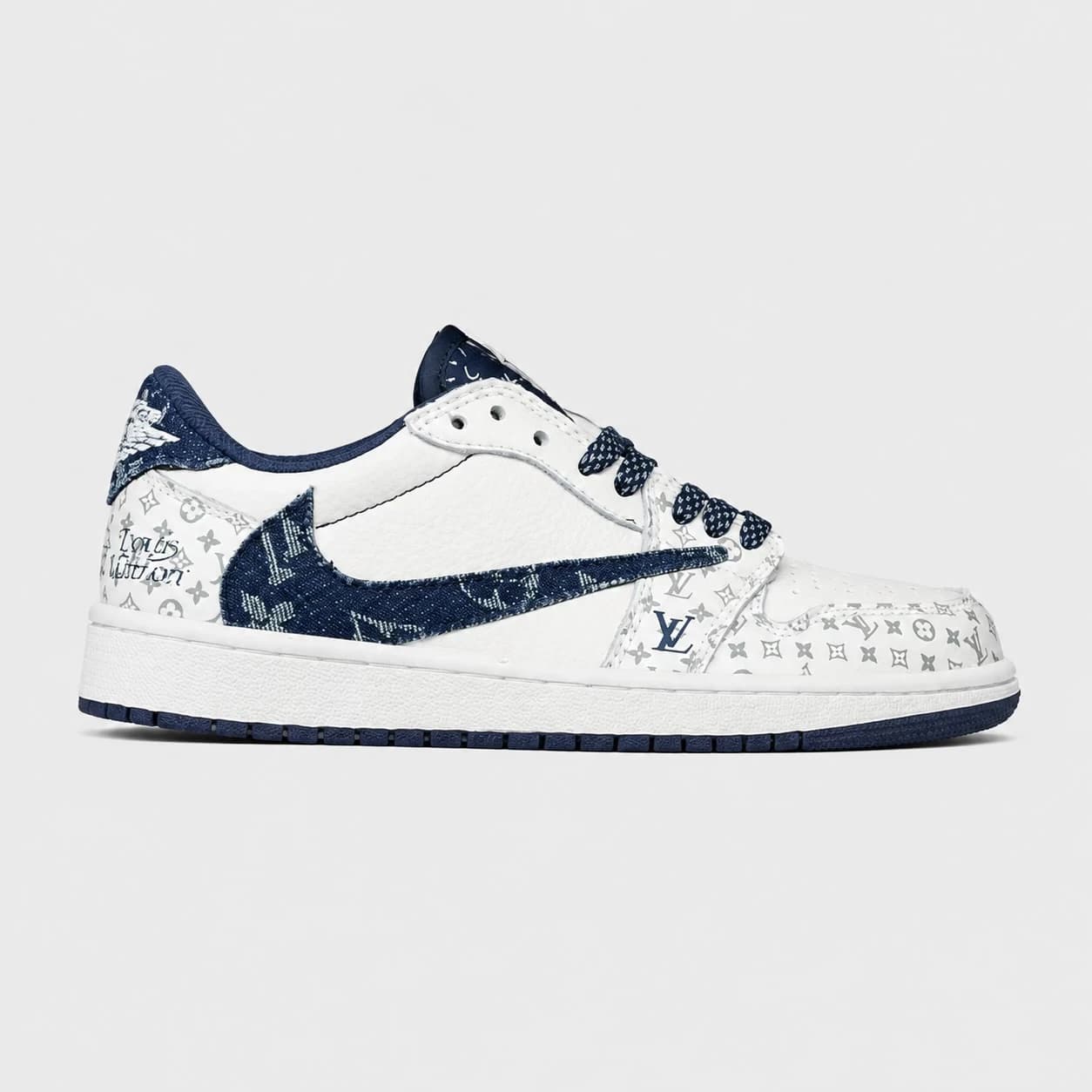 کتونی نایک ایر جردن وان لو ترویس اسکات لویی ویتون Nike Air Jordan 1 Low Travis Scott LV