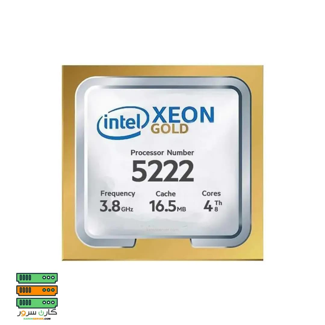 سی پی یو سرور Intel Xeon Gold 5222 Processor