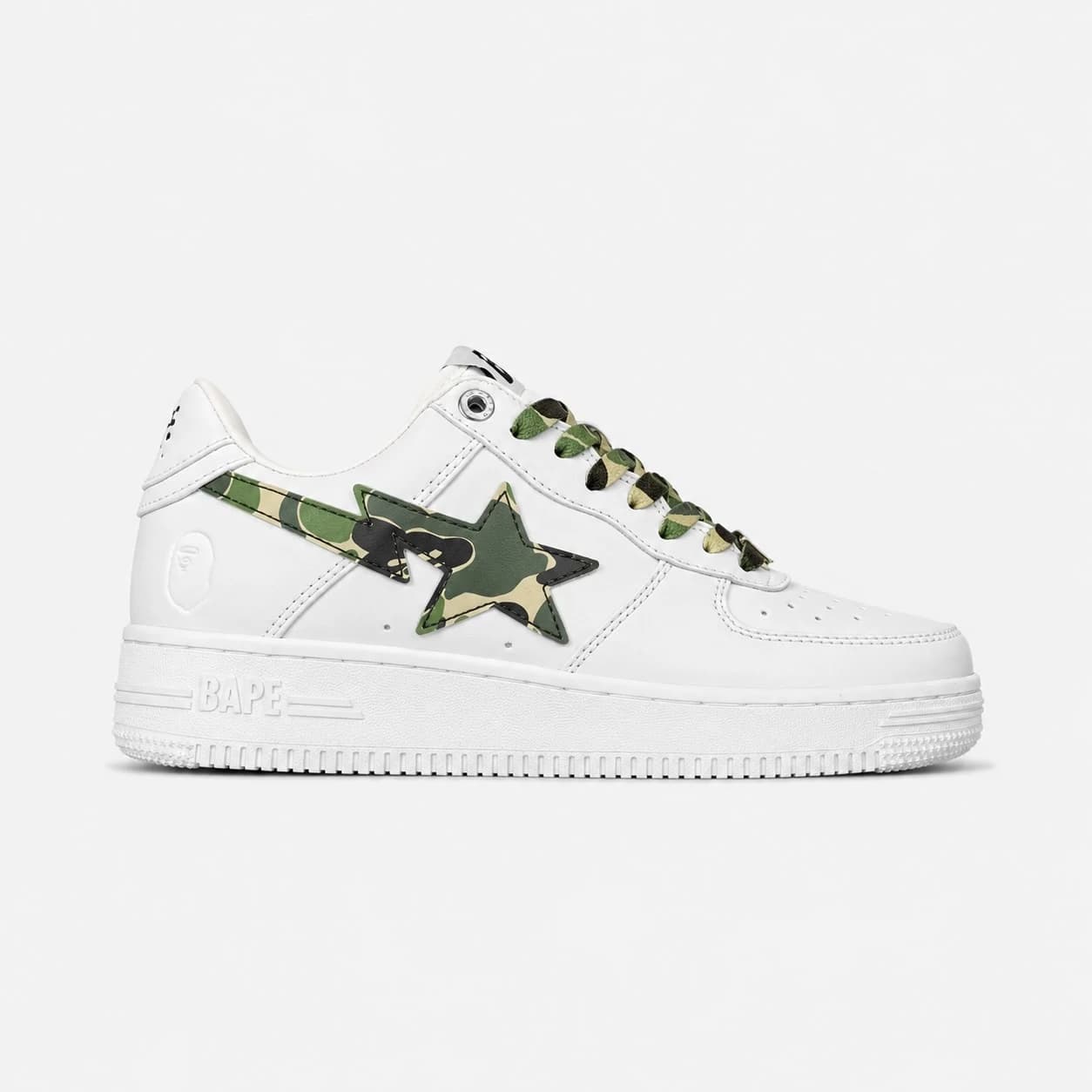 کتونی بتینگ ایپ بیپ استا سفید چریکی A Bathing Ape Bape Sta White Camo
