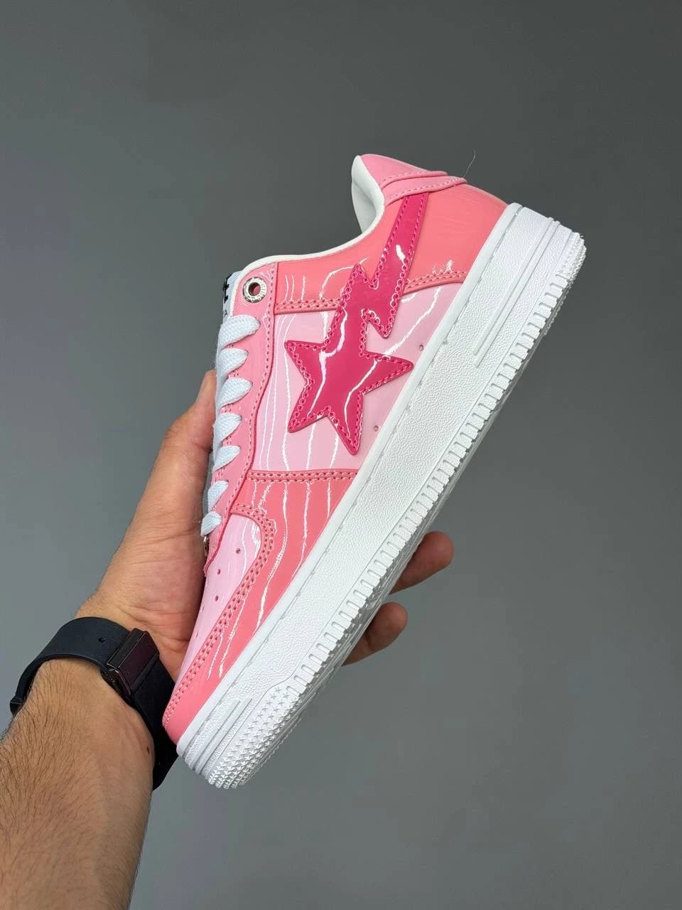 کتونی بتینگ ایپ بیپ استا صورتی A Bathing Ape Bape Sta Pink — تصویر ۴