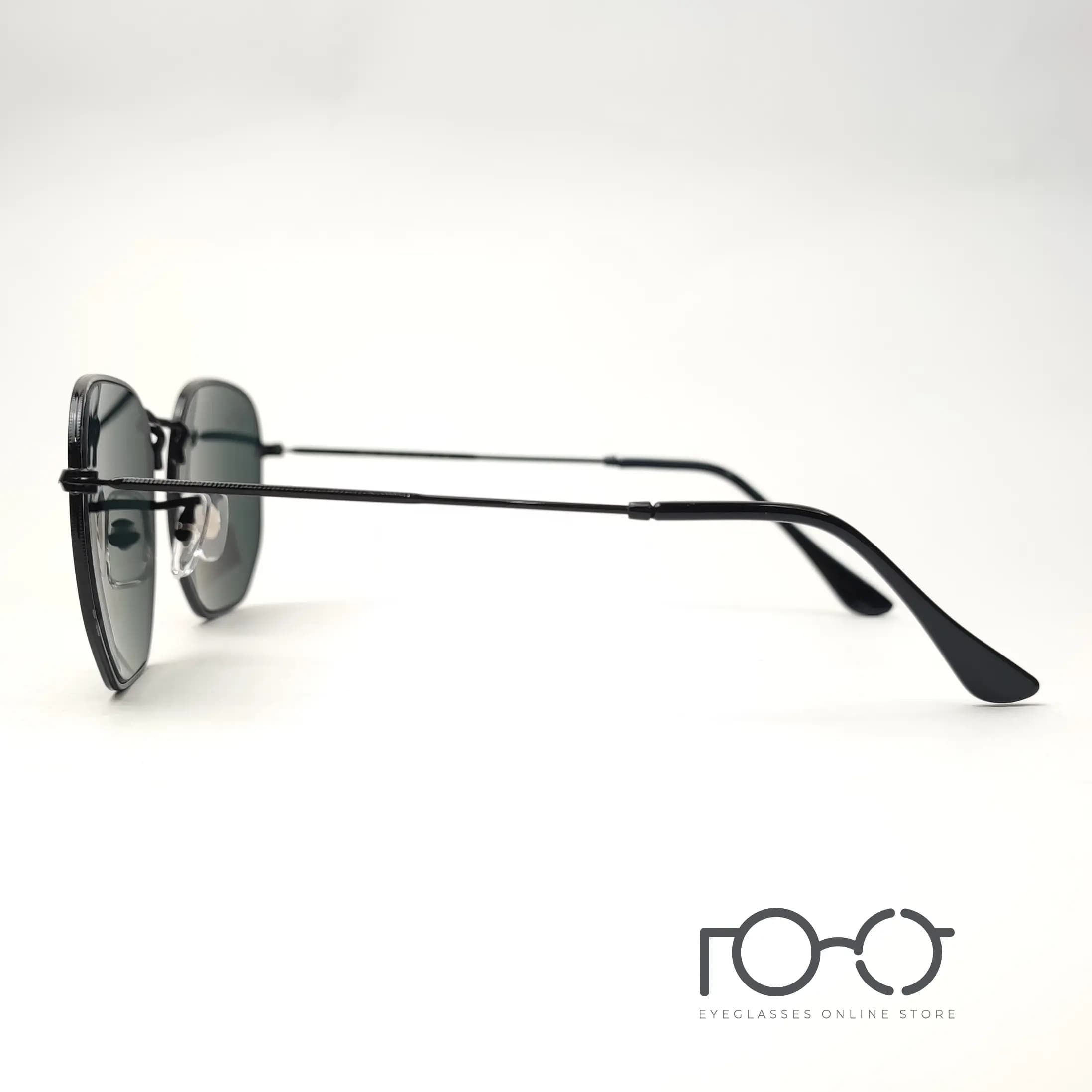 عینک آفتابی ریبن RAY BAN فلزی شیشه سنگ کد RB3548-N002 رنگ مشکی با لنز دودی — تصویر ۱۱