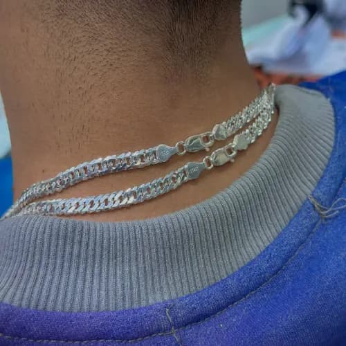 زنجیر نقره دوازده پر 6میل — تصویر ۲
