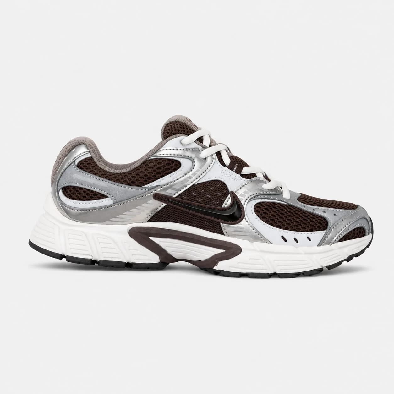 کتونی نایک وی فایو آر ان آر قهوه ای نقره ای سفید Nike V5 RNR Brown Silver White