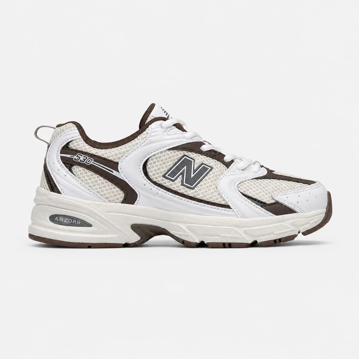 کتونی نیوبالانس 530 سفید قهوه ای New Balance 530 White Brown