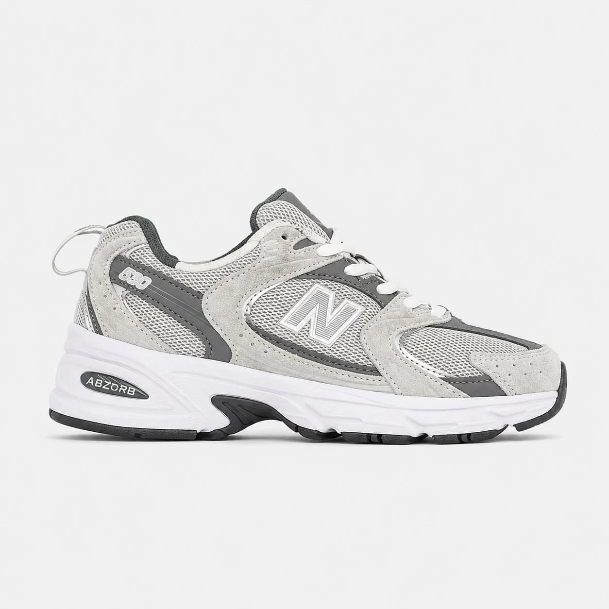 کتونی نیو بالانس 530 طوسی سفید New Balance 530 Gray White