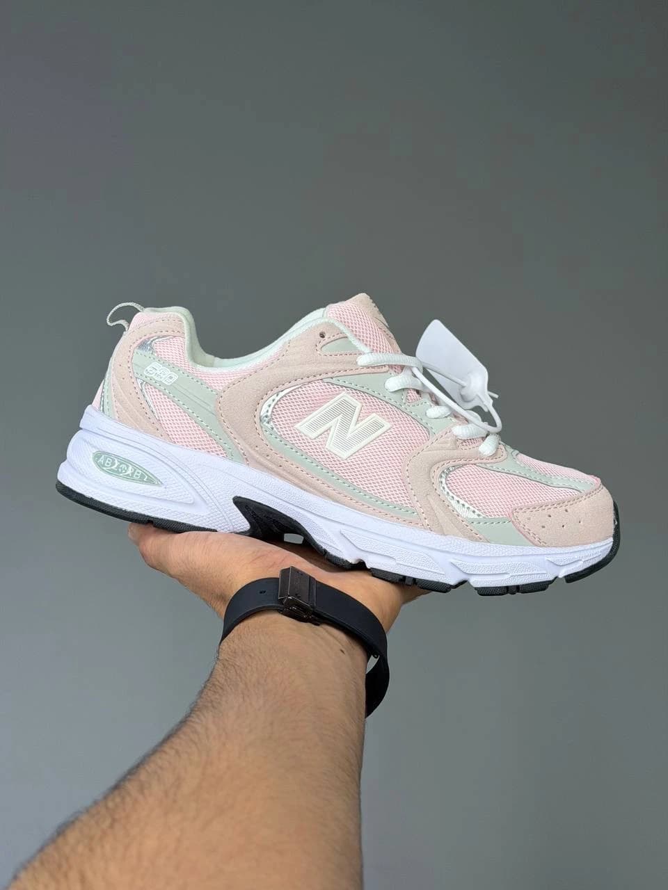 کتونی نیو بالانس 530 صورتی سفید New Balance 530 Pink white — تصویر ۷