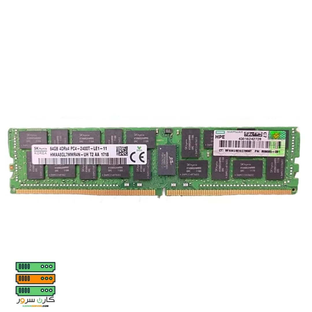رم سرور HP 64GB 4DRX4 PC4-2400 – 805358-B21 — تصویر ۵