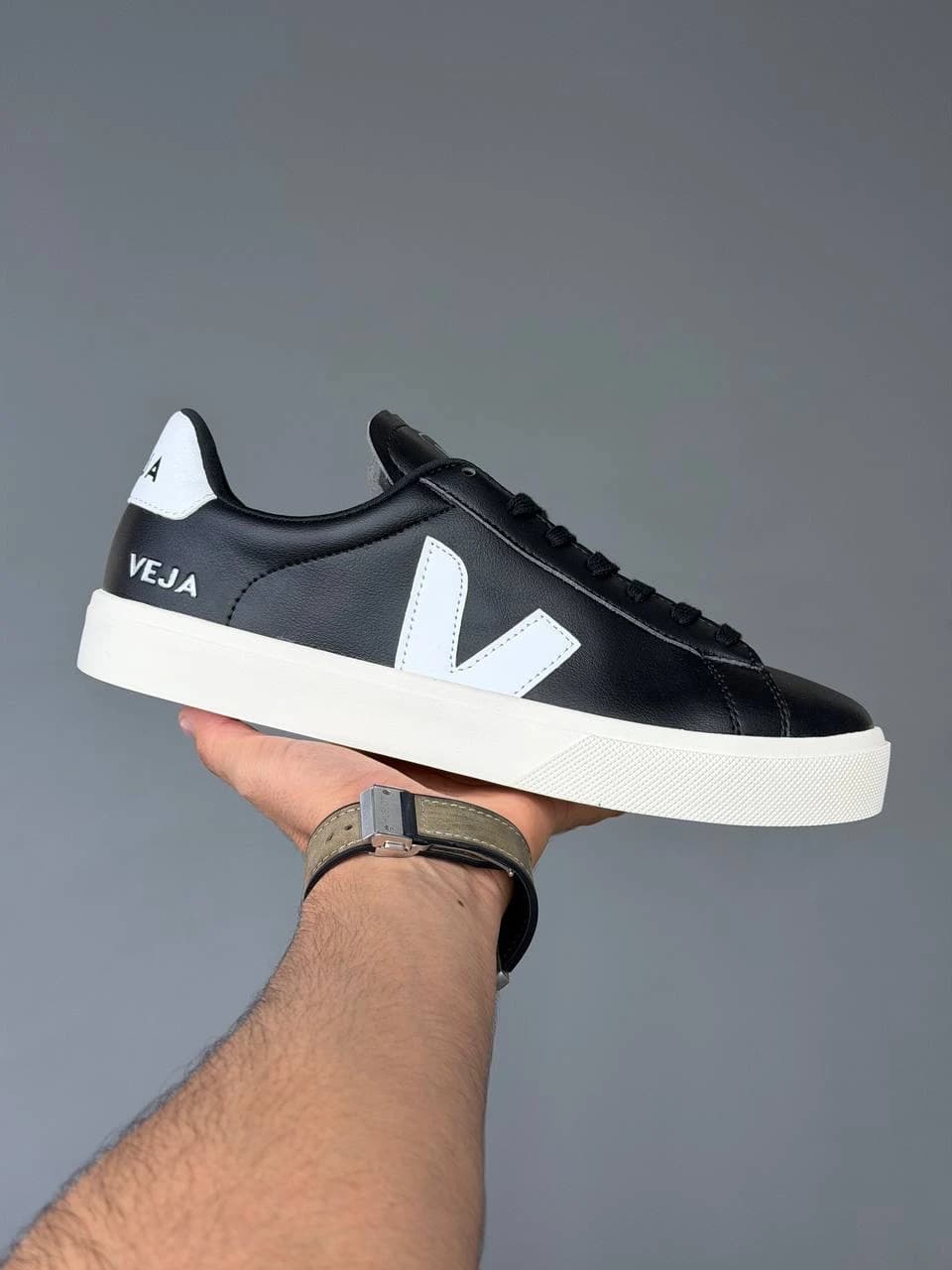 کتونی وجا مشکی سفید Veja Black White — تصویر ۲