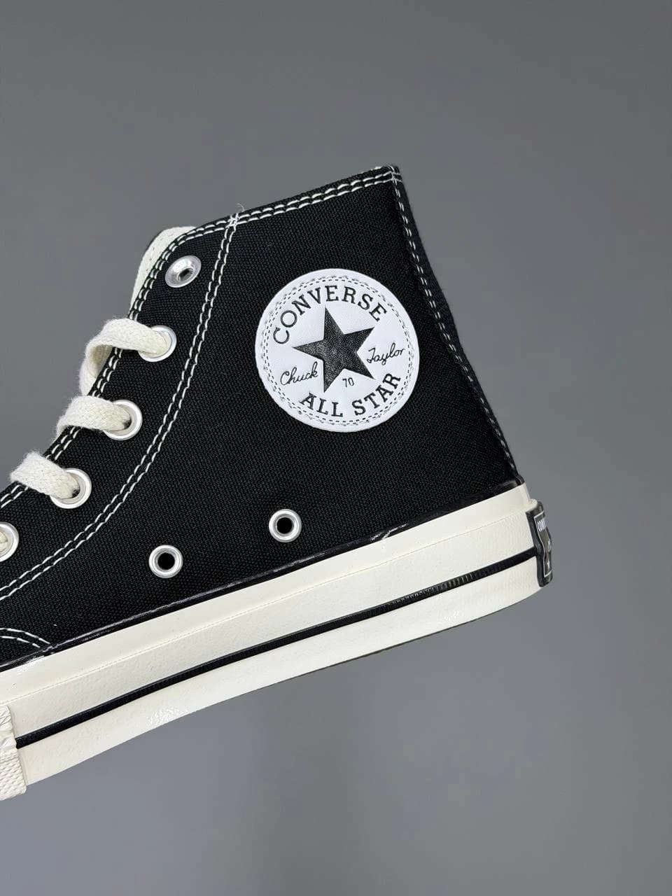 کتونی کانورس آل استار ساقدار مشکی سفید Convers All Star Black White — تصویر ۶