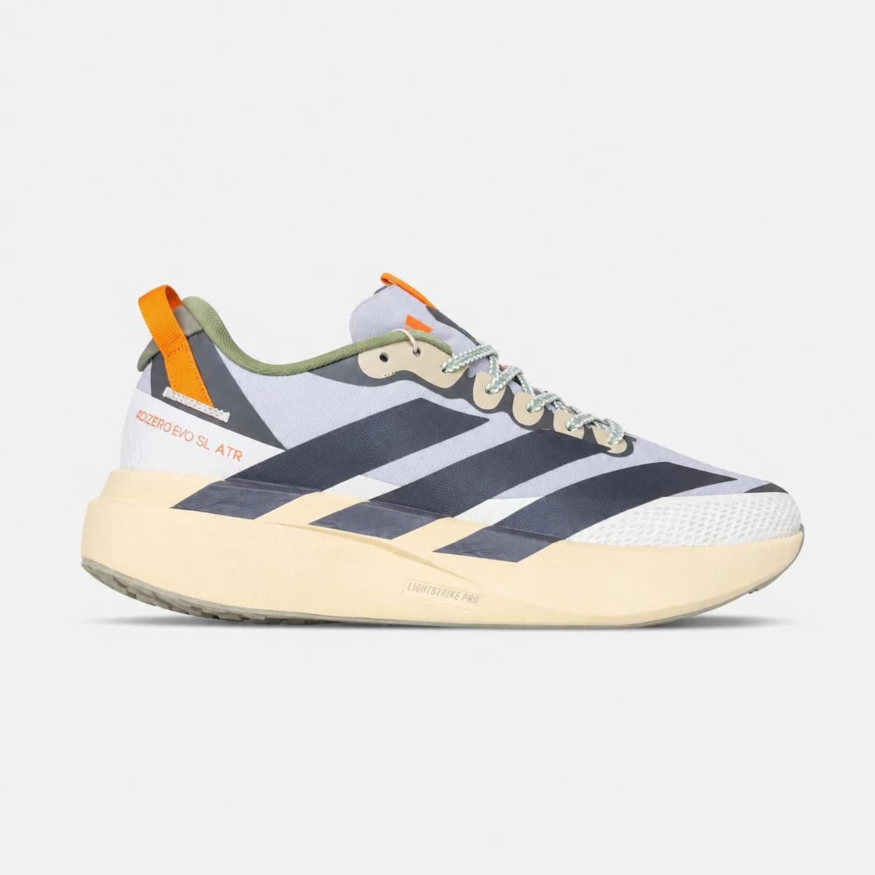 کتونی آدیداس آدی زیرو اوو اس ال ای تی آر طوسی کرم Adidas Adizero Evo Sl ATR Gray Cream — تصویر ۷