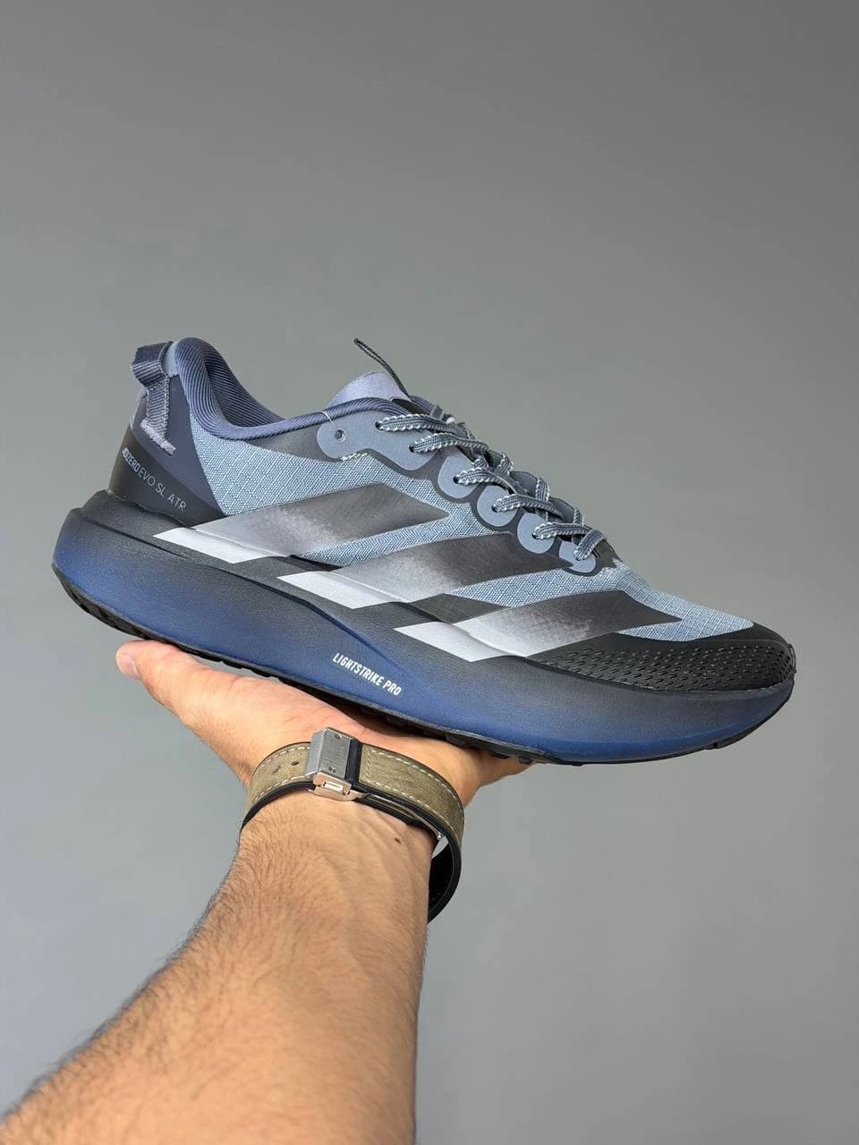 کتونی آدیداس آدی زیرو اوو اس ال ای تی آر آبی توسی adidas Adizero Evo Sl ATR Blue Gray — تصویر ۲