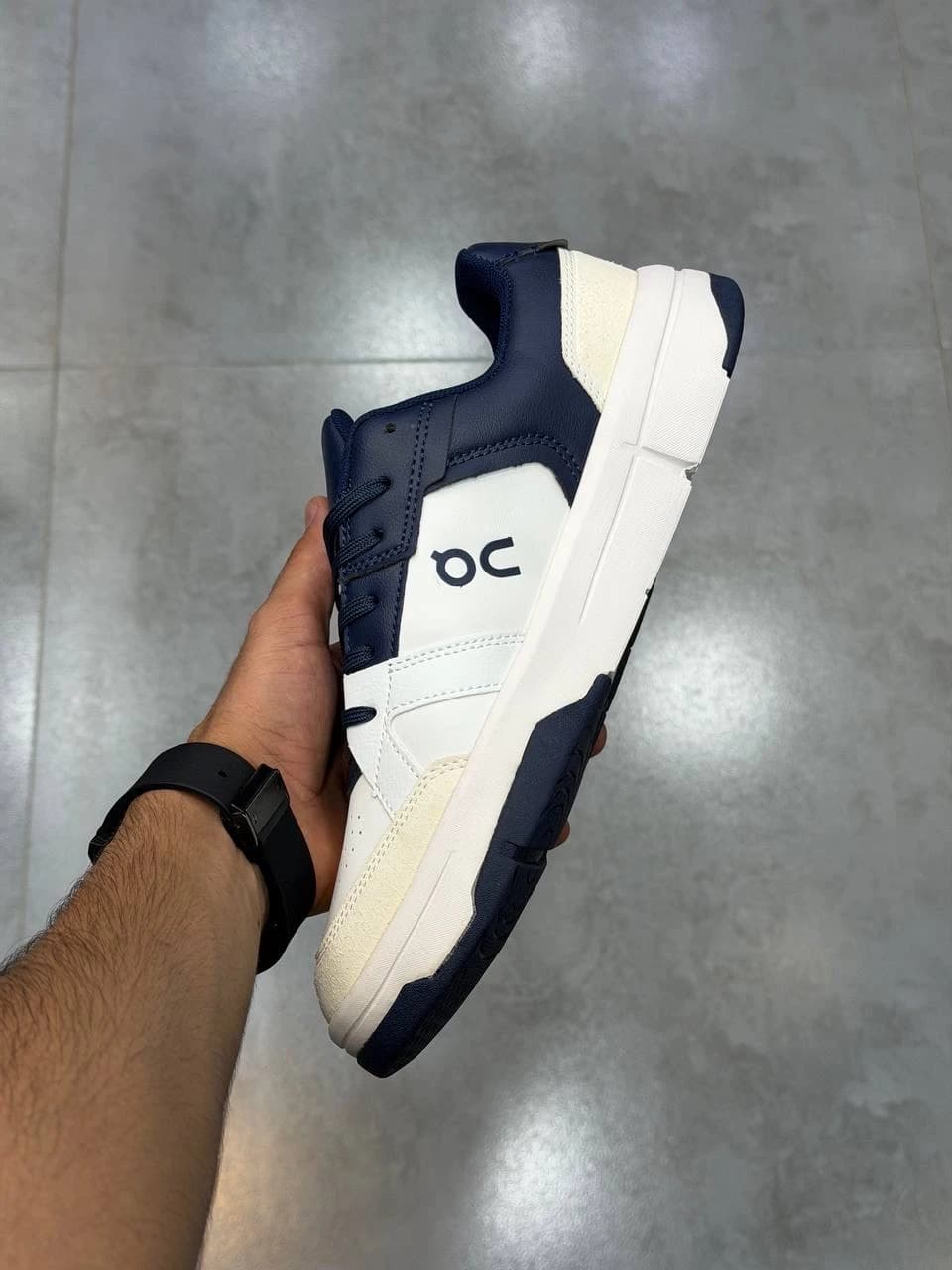 کتونی آن رانینگ راجر کلاب هاوس سفید سرمه ای On Running THE ROGER Clubhouse White Navy — تصویر ۱۱