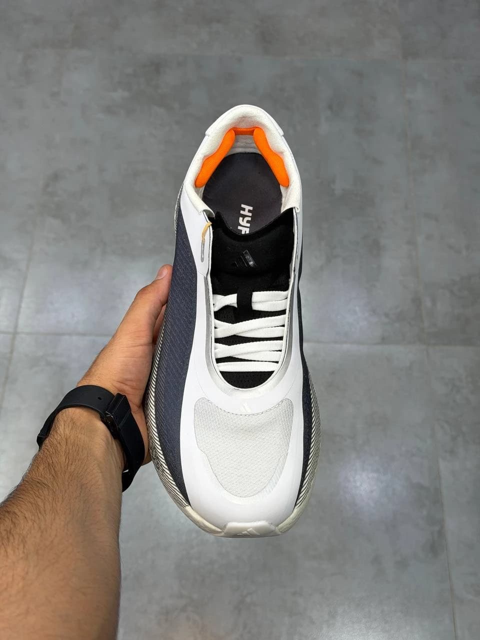 کتونی آدیداس هایپربوست ادج سفید خاکستری Adidas Hyperboost Edge Greyish White — تصویر ۸