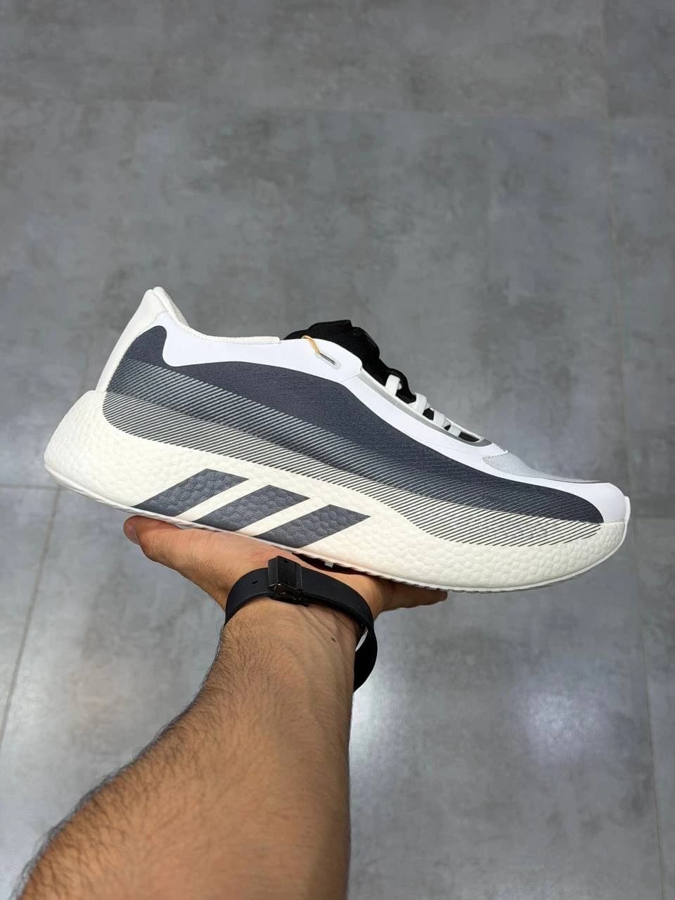 کتونی آدیداس هایپربوست ادج سفید خاکستری Adidas Hyperboost Edge Greyish White — تصویر ۲