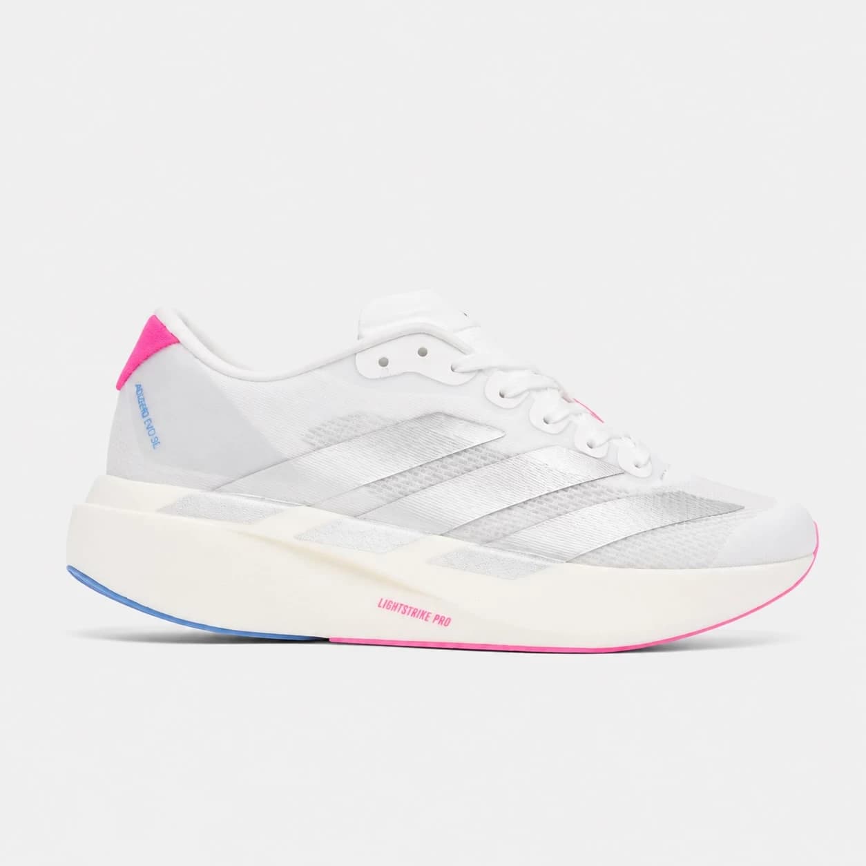 کتونی آدیداس آدیزیرو اوو اس ال سفید نقره ای صورتی Adidas Adizero Evo SL White Silver Pink — تصویر ۵