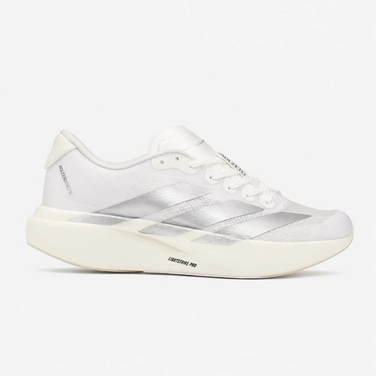 کتونی آدیداس آدیزیرو اوو اس ال سفید نقره ای Adidas Adizero Evo SL White Silver