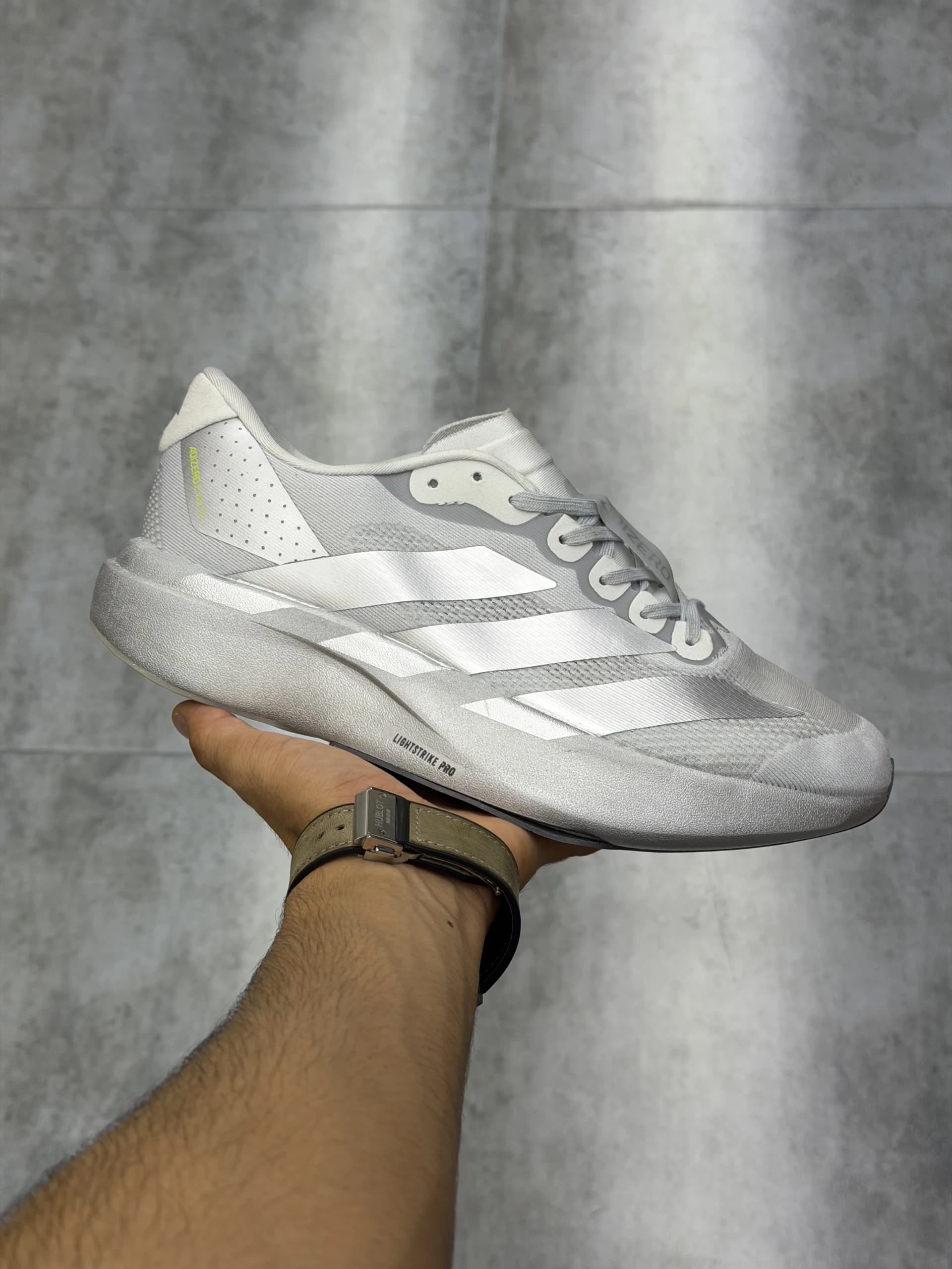 کتونی آدیداس آدیزیرو اوو اس ال خاکستری نقره ای Adidas Adizero Evo SL Gray Silver — تصویر ۶