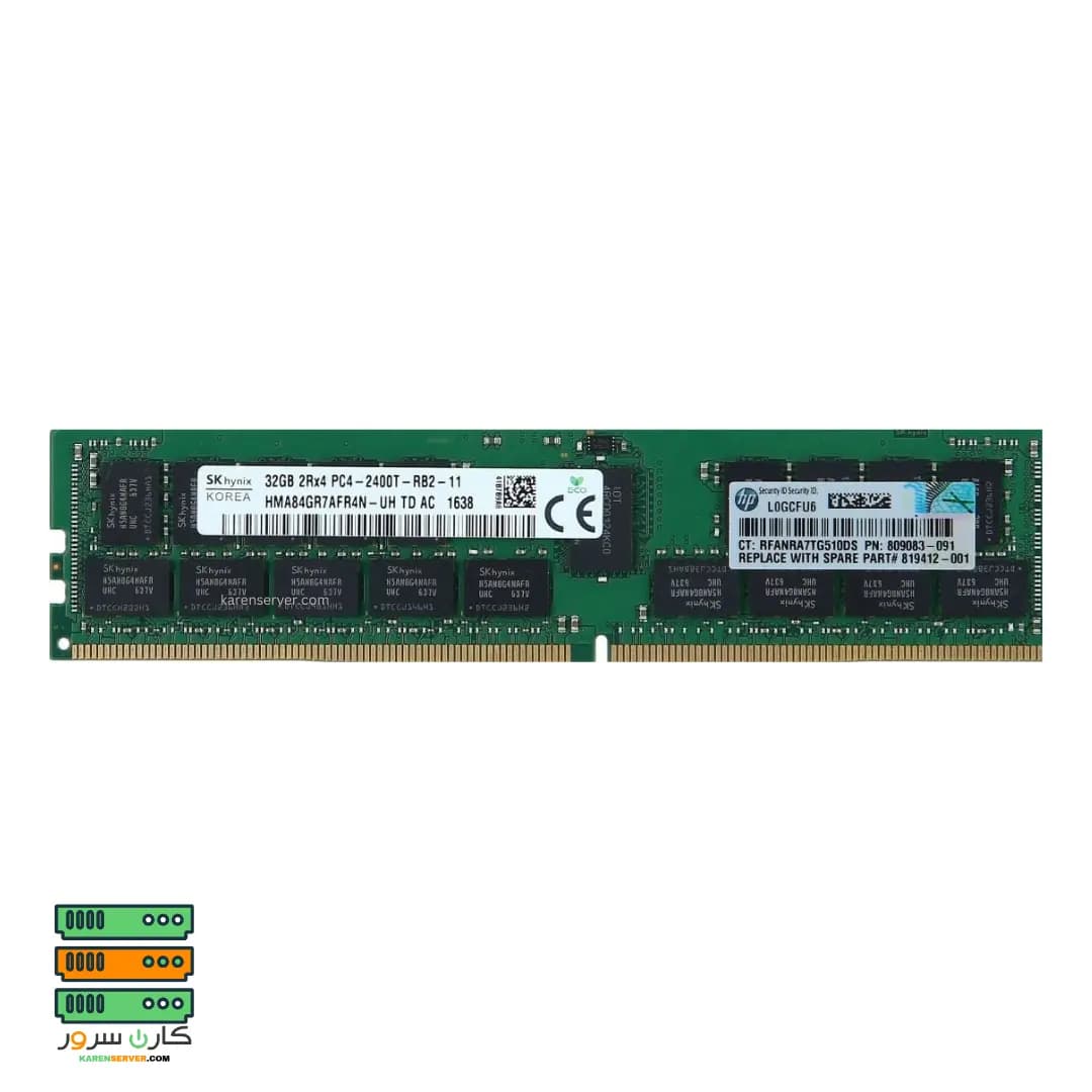 رم سرور HP 32GB 2Rx4 PC4-2400T – 805351-B21 — تصویر ۵