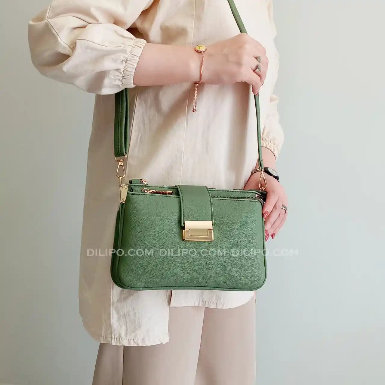 کیف دوشی سه خانه زنانه شاراوین 2599 — تصویر ۸