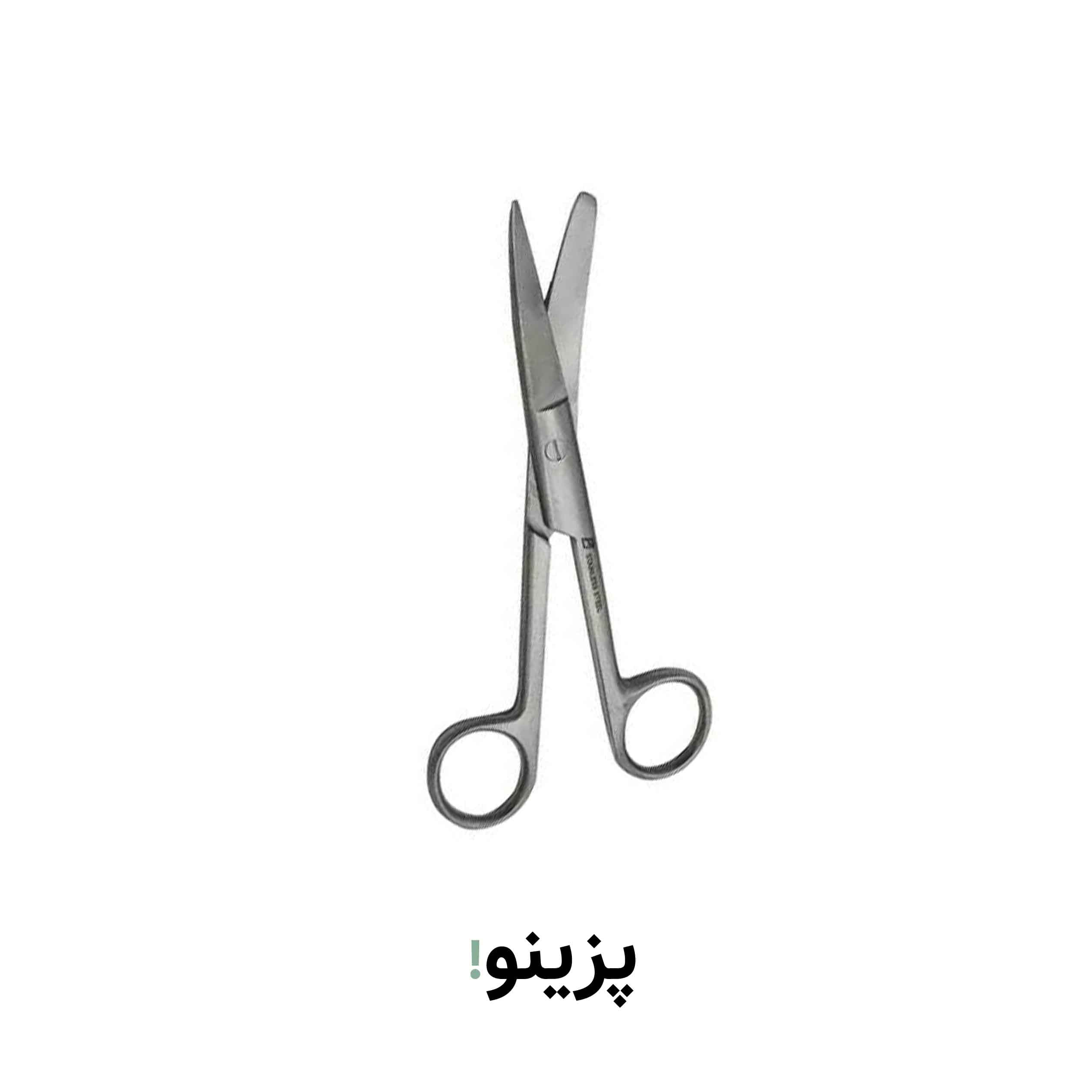 قیچی پانسمان یک سرتیز ۱۴سانت بدون گارانتی — تصویر ۲