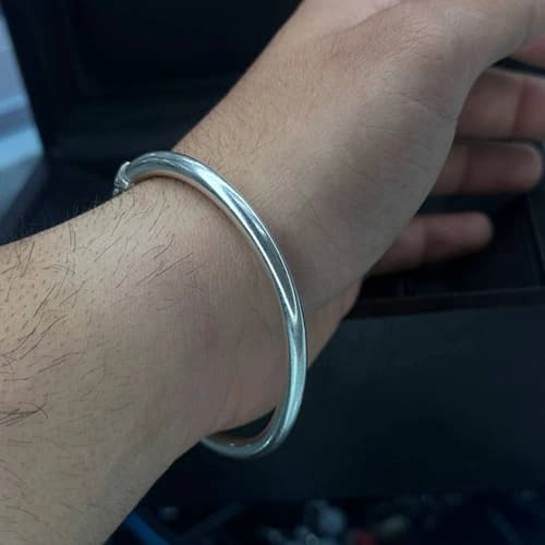دستبند بنگل مدل قپه ای — تصویر ۳