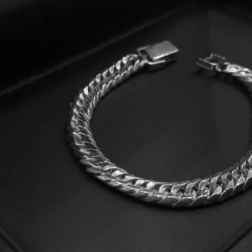 دستبند هشت پر نقره بافت ژاپنی — تصویر ۲