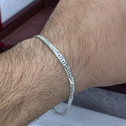 دستبند دوازده پر نقره 4میل — تصویر ۸