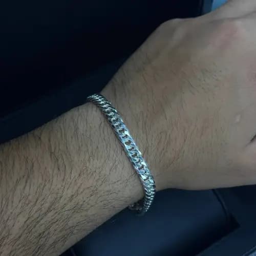 دستبند هشت پر نقره 7 میل — تصویر ۸