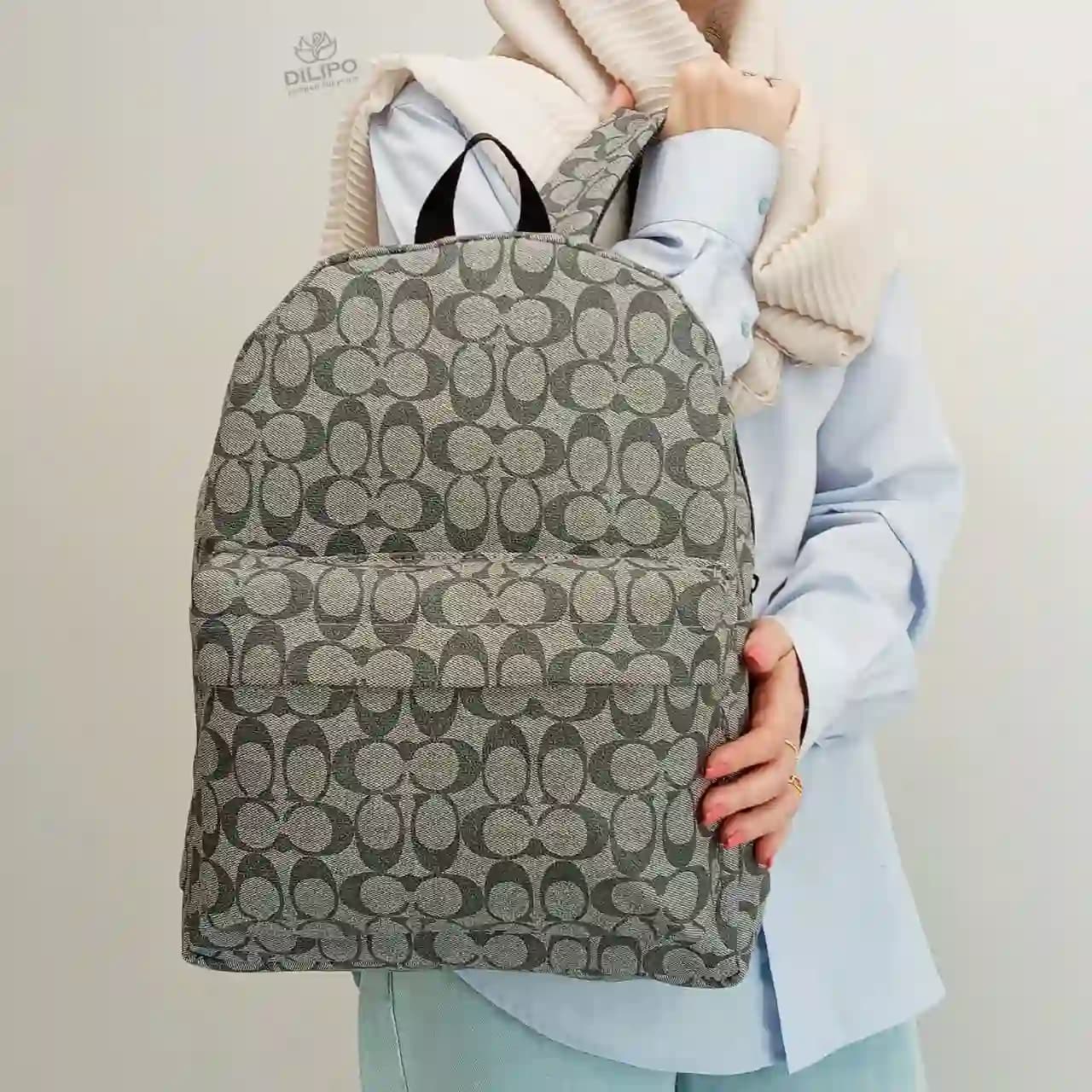 کوله پشتی چرم طرحدار جودی 2408 — تصویر ۳