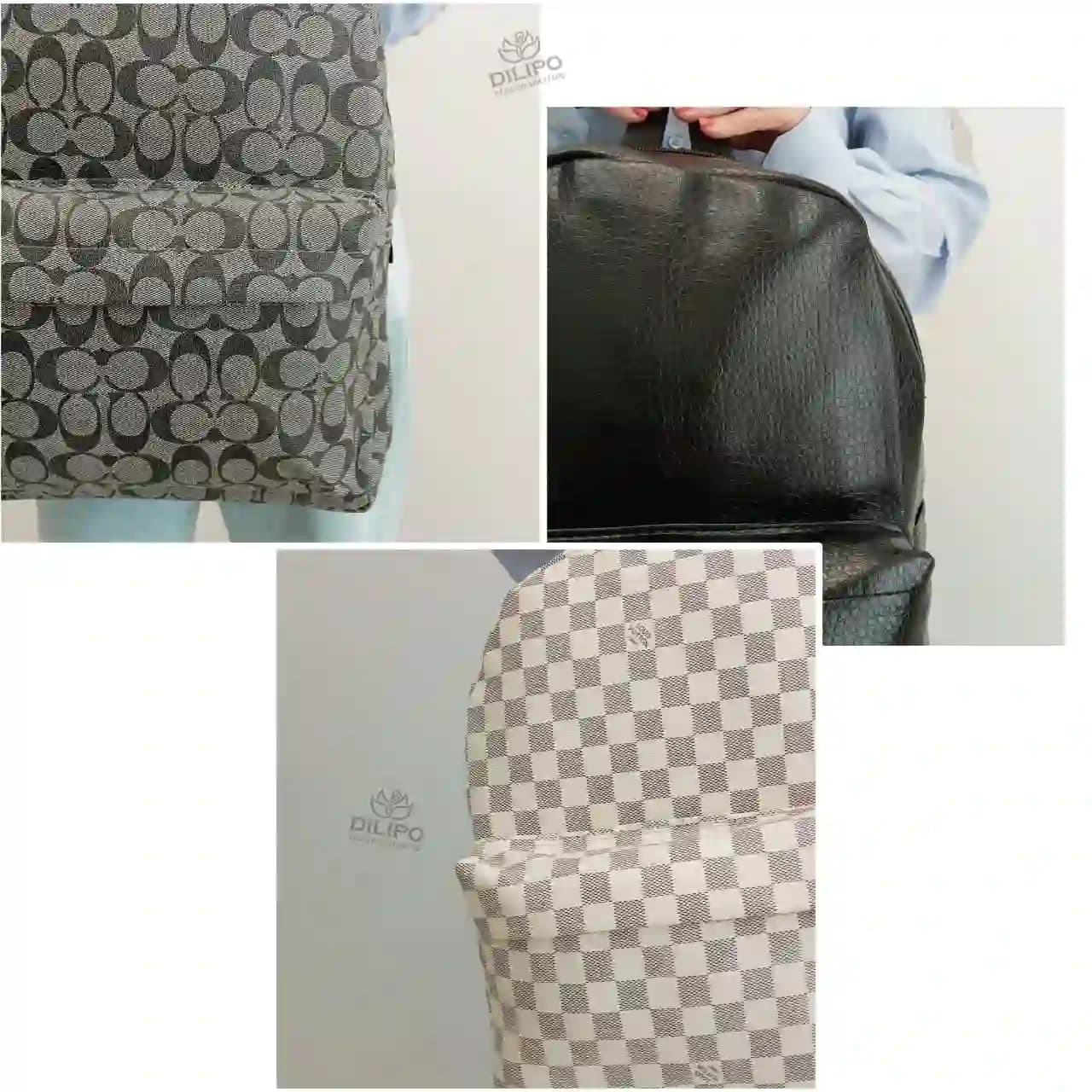 کوله پشتی چرم طرحدار جودی 2408 — تصویر ۲