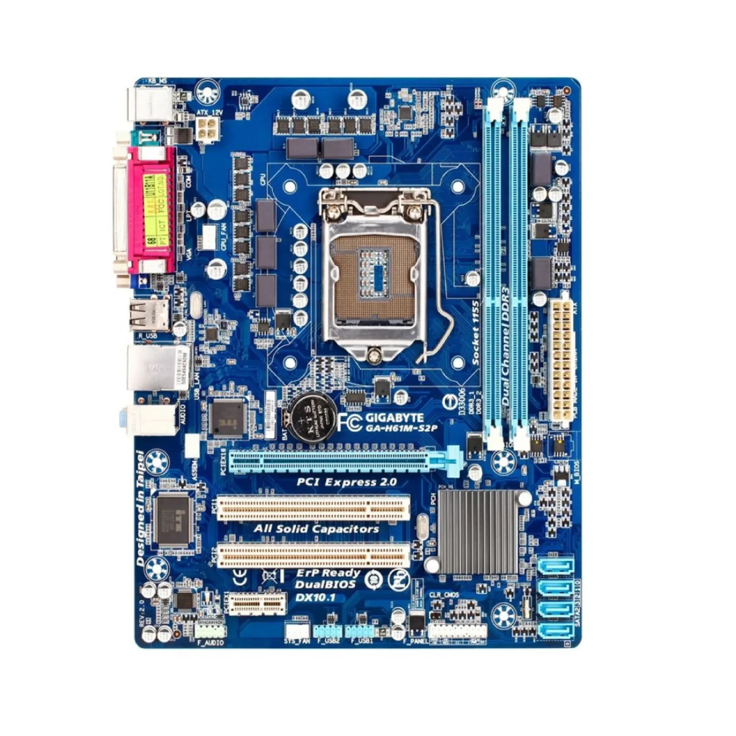 مادربرد گیگابایت مدل GA-H61M-S2P rev. 2.1
