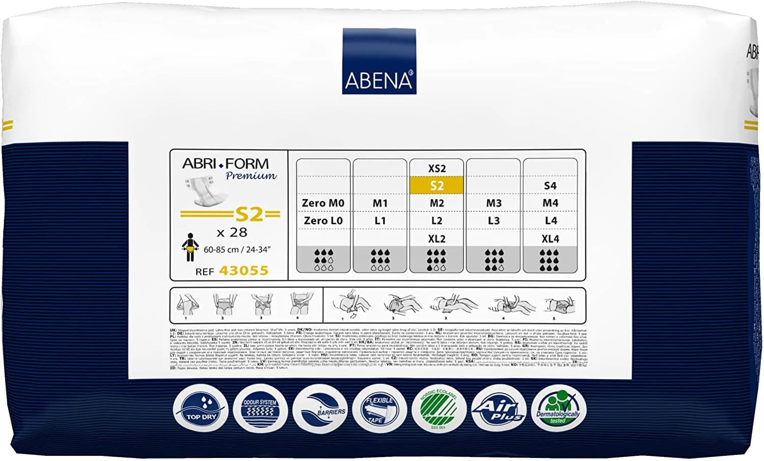 پوشک شورتی بزرگسال سایز کوچک ABRI-FLEX S1 — تصویر ۴