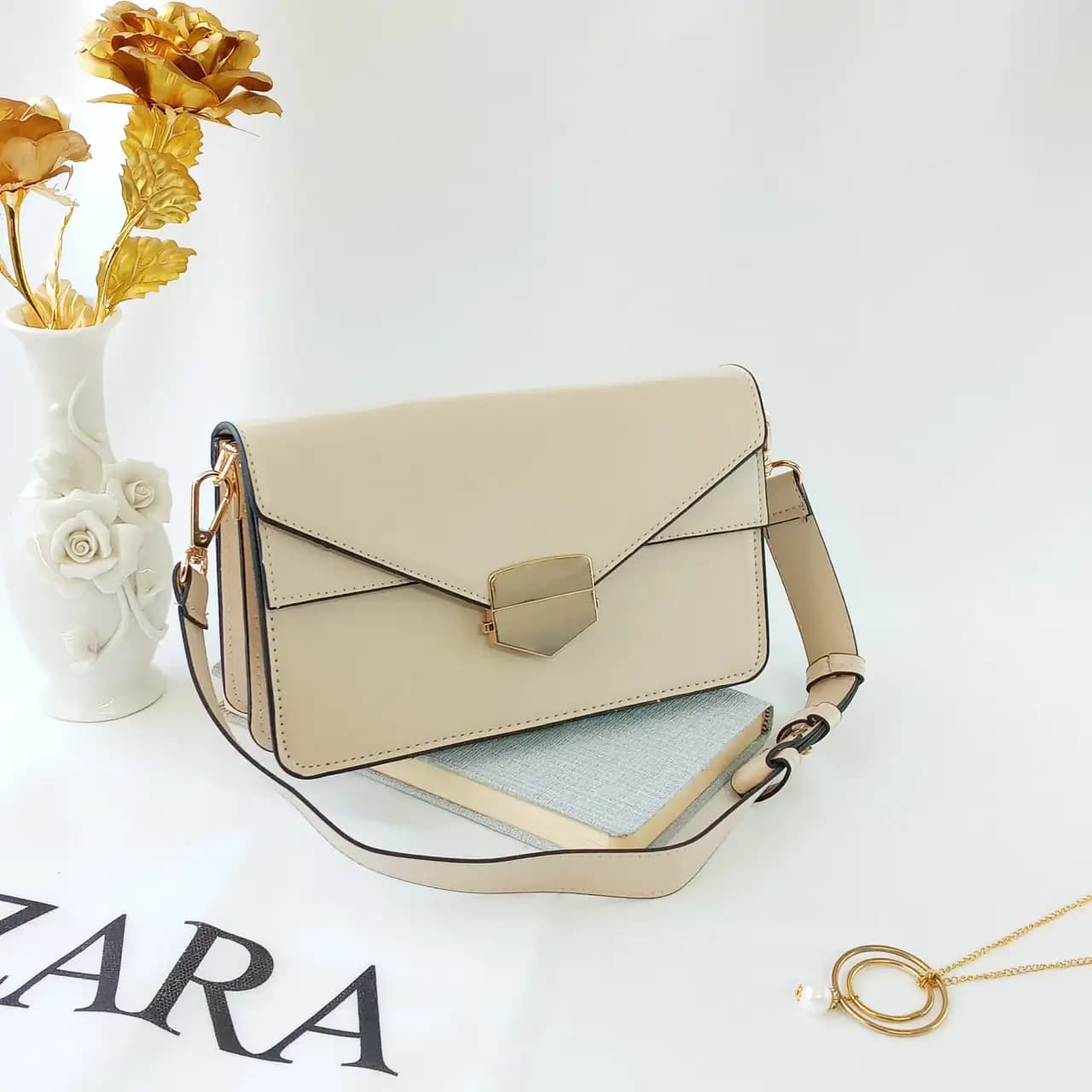 کیف دستی و دوشی زنانه زارا طرح مکنزی 2496 — تصویر ۹