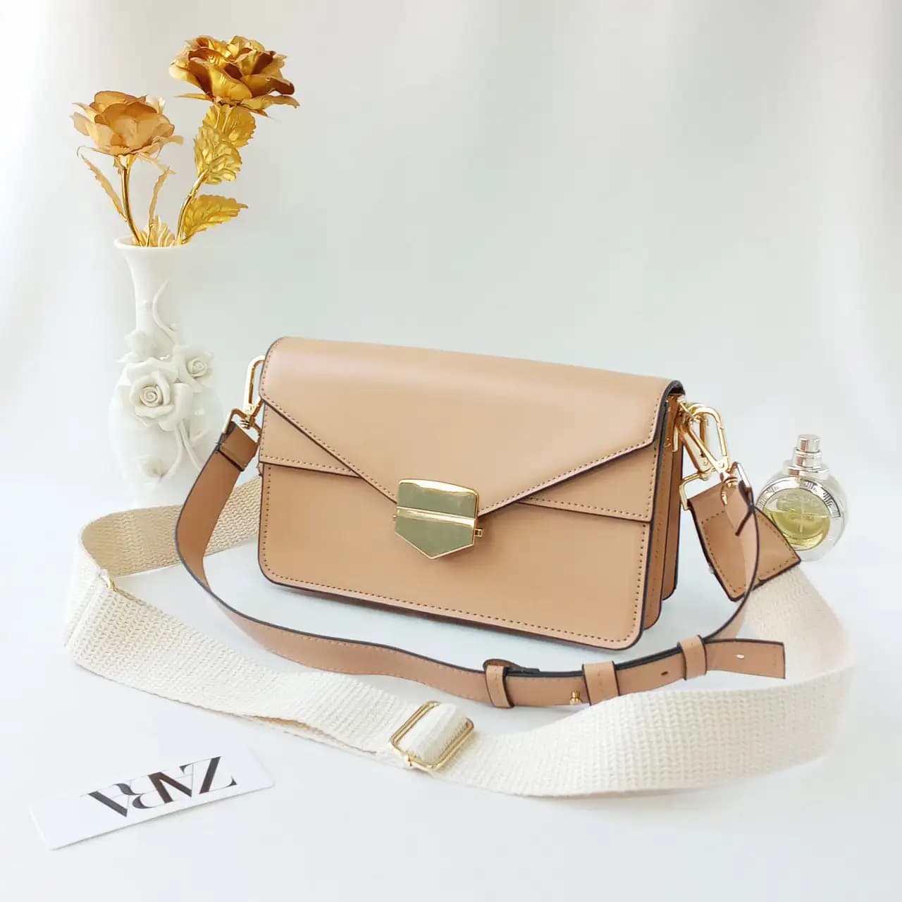 کیف دستی و دوشی زنانه زارا طرح مکنزی 2496 — تصویر ۷