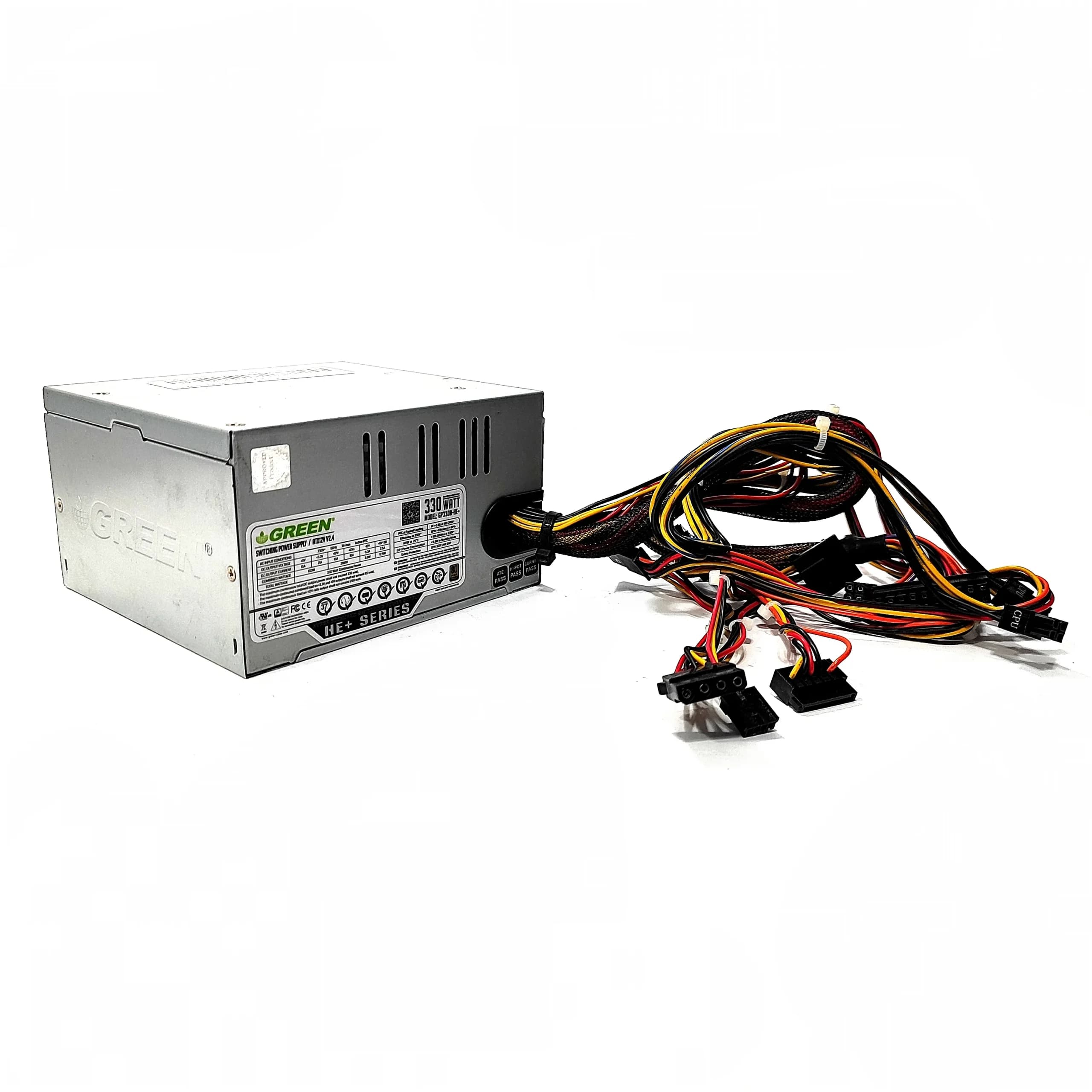 پاور 330w گرین مدل +80Plus-GP330A-HE غیر ماژولار (استوک)
