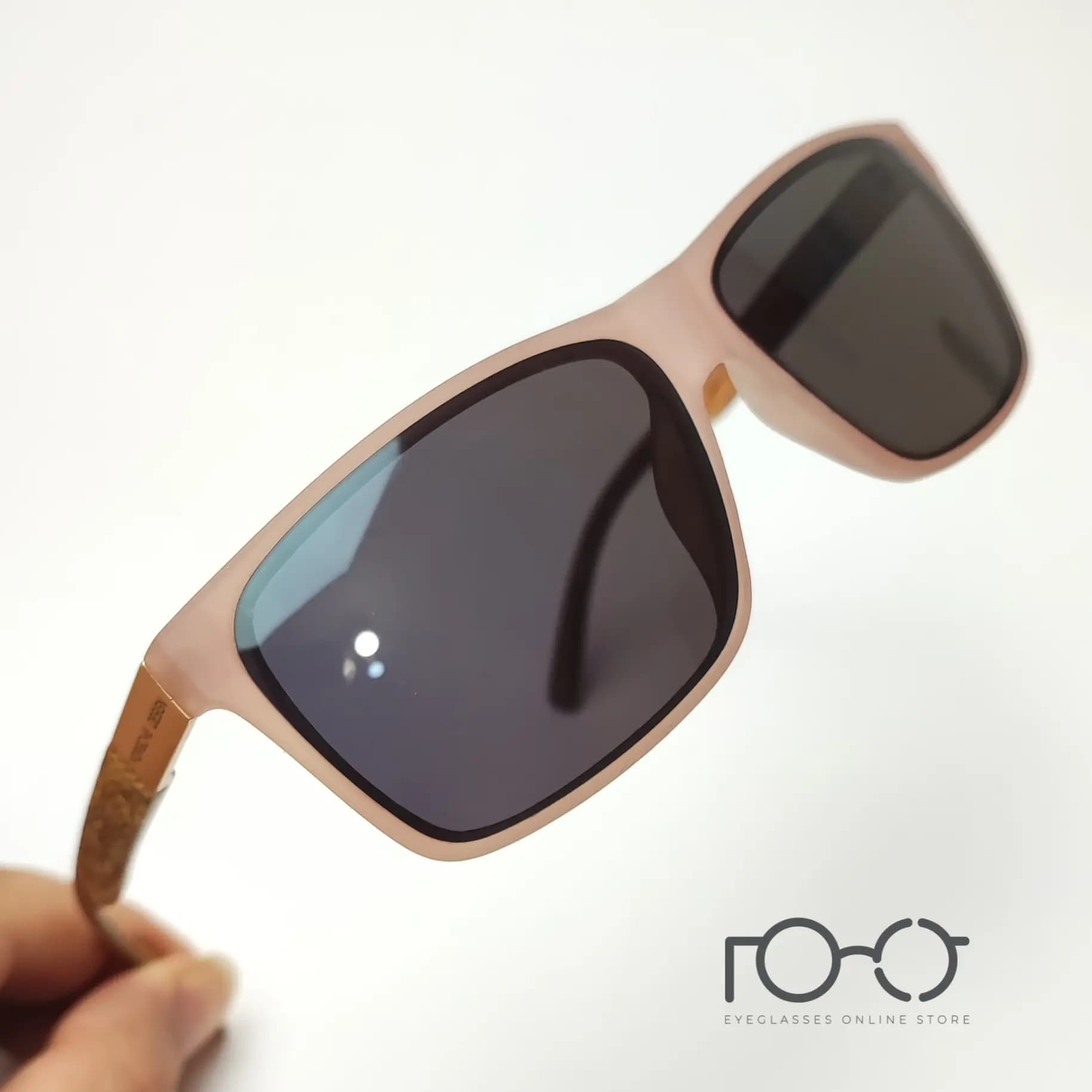 عینک آفتابی زنانه پورش دیزاین PORSCHE DESIGN کائوچو کد YS-C08 رنگ صورتی با لنز دودی — تصویر ۵