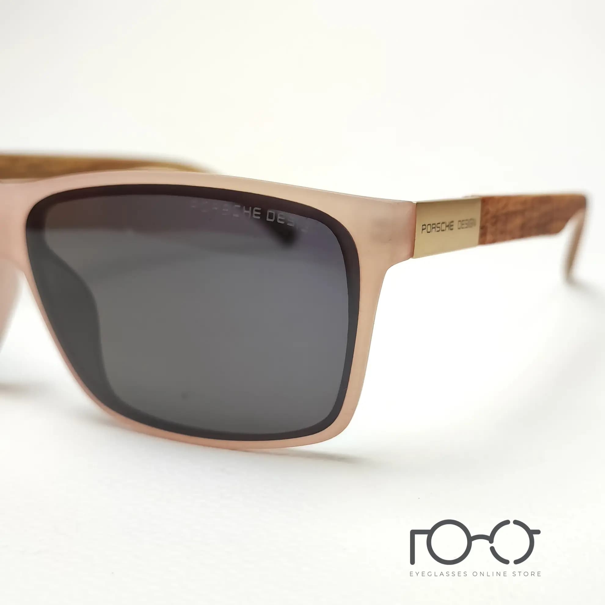 عینک آفتابی زنانه پورش دیزاین PORSCHE DESIGN کائوچو کد YS-C08 رنگ صورتی با لنز دودی — تصویر ۲