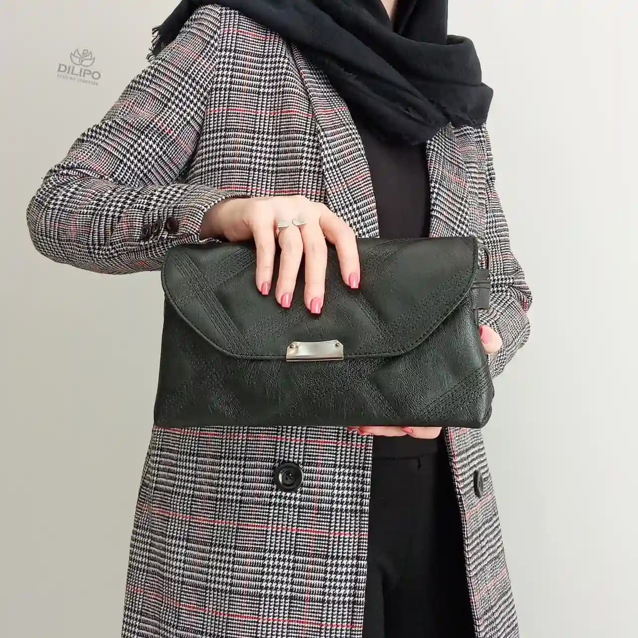 کیف دوشی و کلاچ زنانه لیا 2414 — تصویر ۳