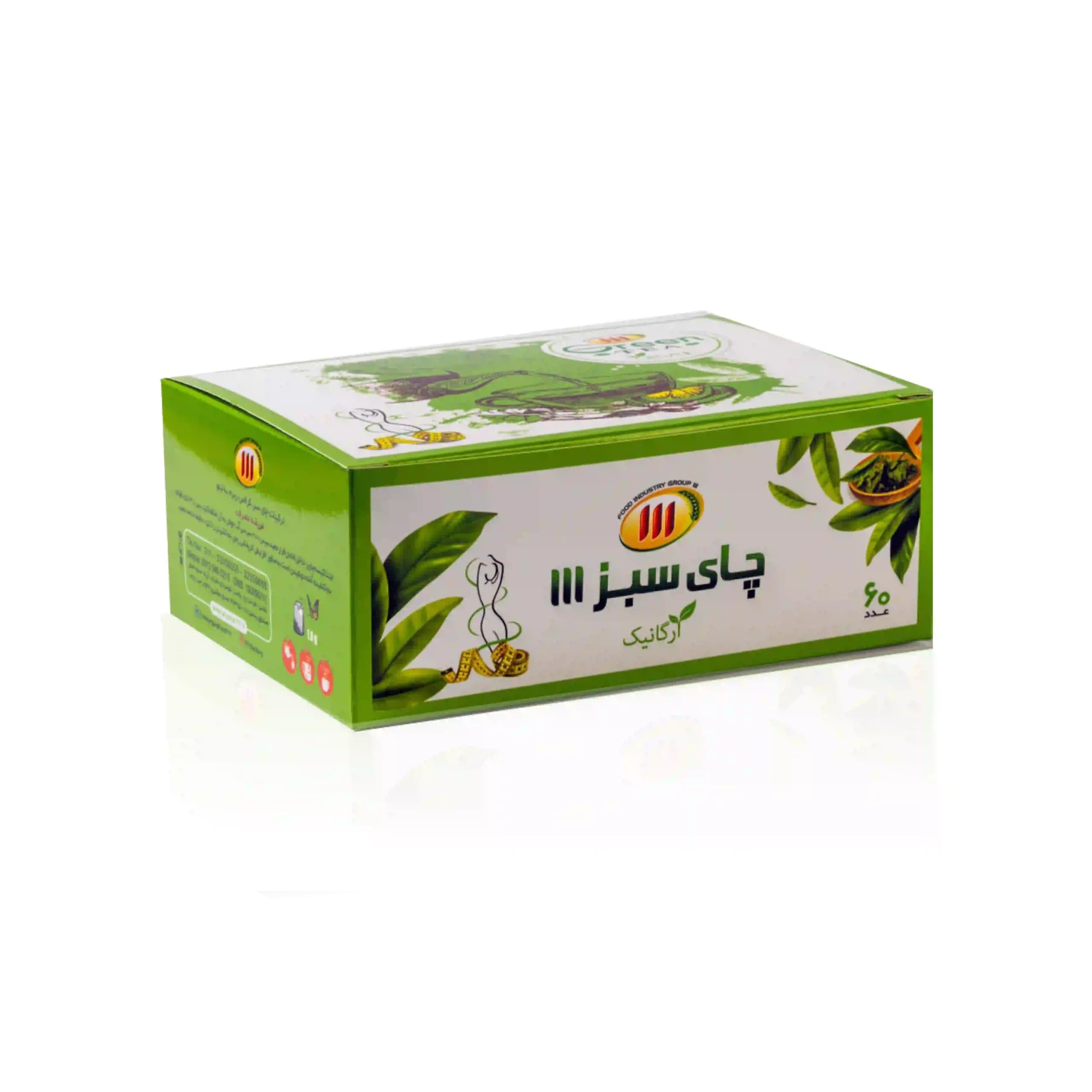 چای سبز لاغری 111 (تیبگ ۶۰ عددی)