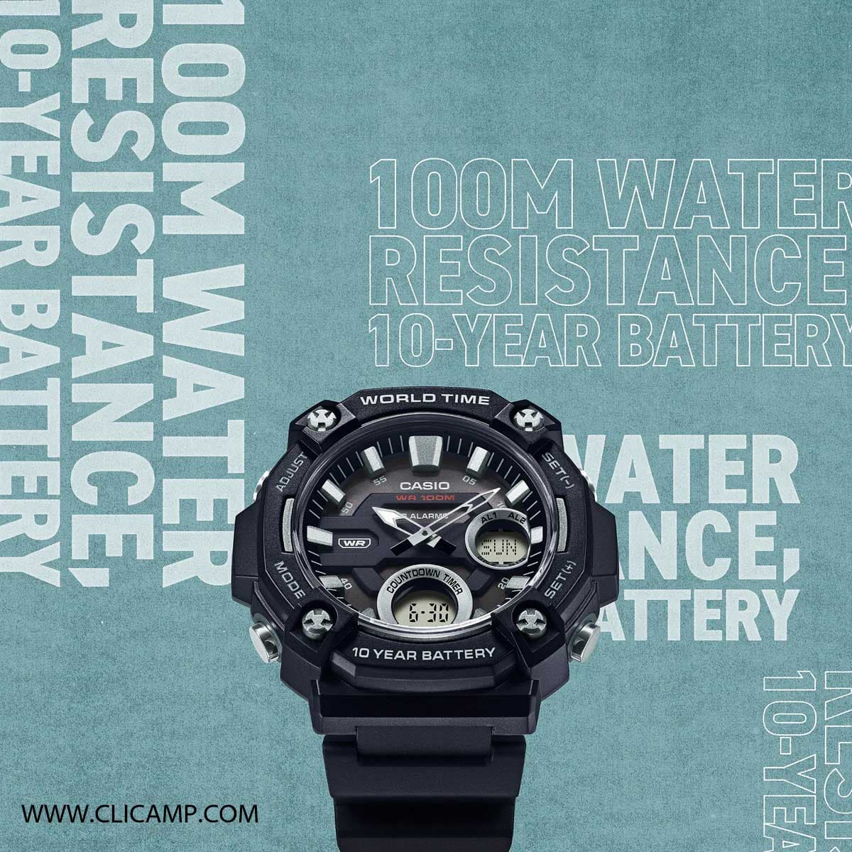 ساعت مچی casio کاسیو مدل AEQ-120W-1A — تصویر ۱۰