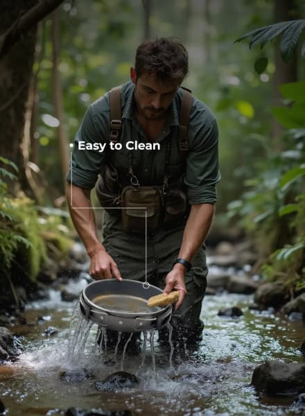 ست ظروف پخت‌ و پز کمپینگ 10 در 1 گرین لاین 10IN 1 Camping Cookware — تصویر ۱۲
