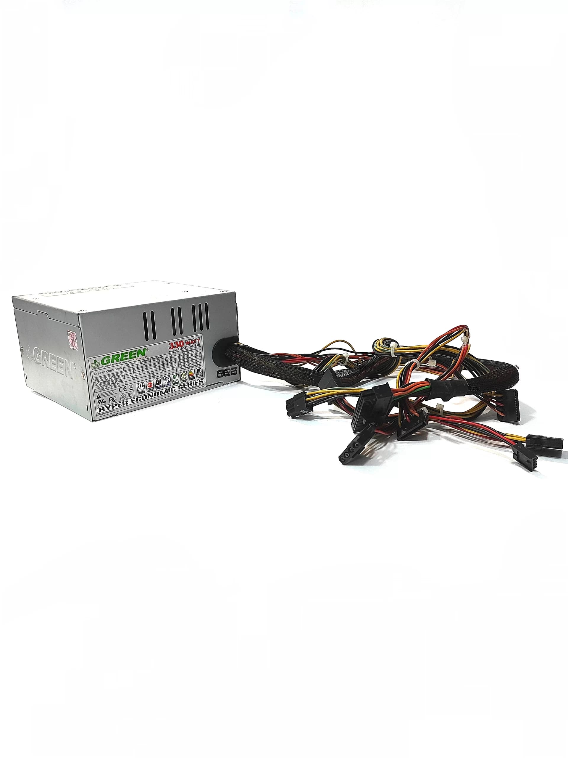 پاور 330w گرین مدل 80Plus-GP330A-HE غیر ماژولار (استوک)