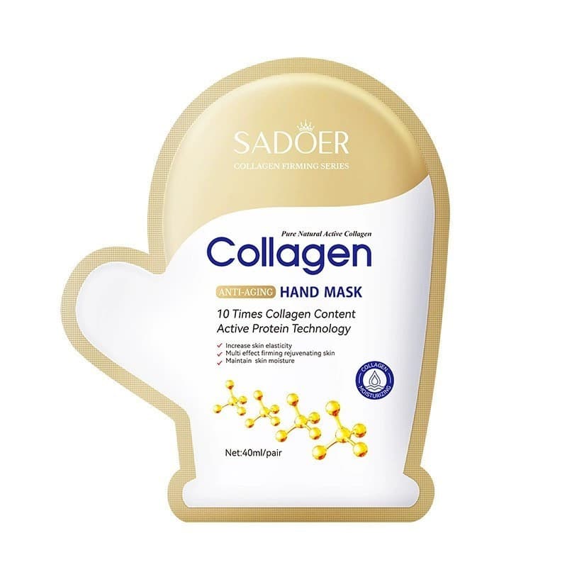 ماسک دست کلاژن سادوئر SADOER مدل Collagen Anti-Aging حجم 40 میلی‌لیتر