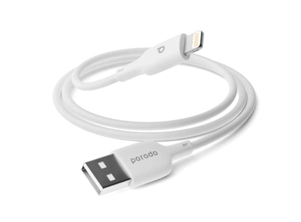کابل USB به Lightning پرودو 1 متر و 2.4 آمپر Porodo PVC Lightning Cable 1M 2.4A — تصویر ۲