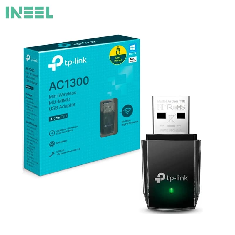 USB کارت شبکه تی پی-لینک مدل Archer T3u AC1300 — تصویر ۴