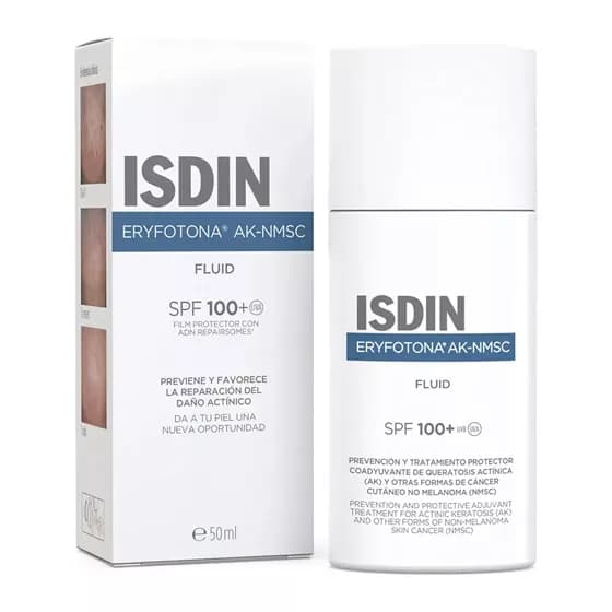 فلوئید ضدآفتاب ایزدین Eryfotona AK-NMSC SPF100+ حجم 50ml — تصویر ۵