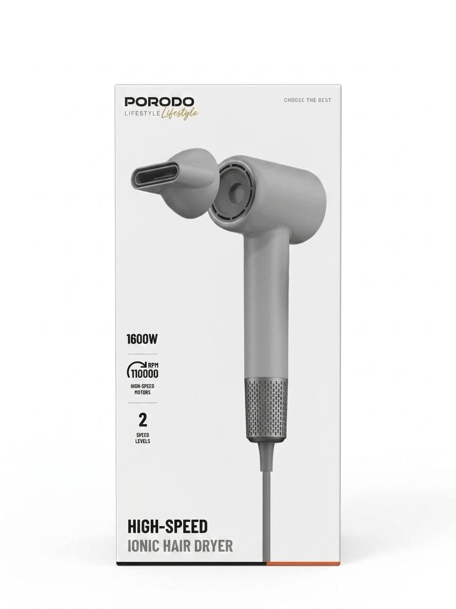 سشوار پرودو مدل PORODO HAIR DRYER DIGITAL 1600w — تصویر ۶
