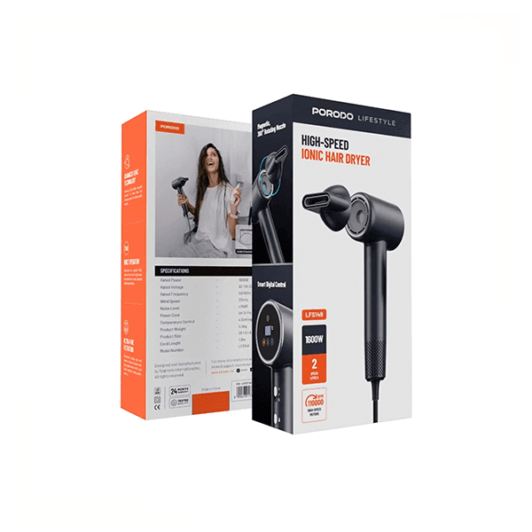 سشوار پرودو مدل PORODO HAIR DRYER DIGITAL 1600w — تصویر ۱۲